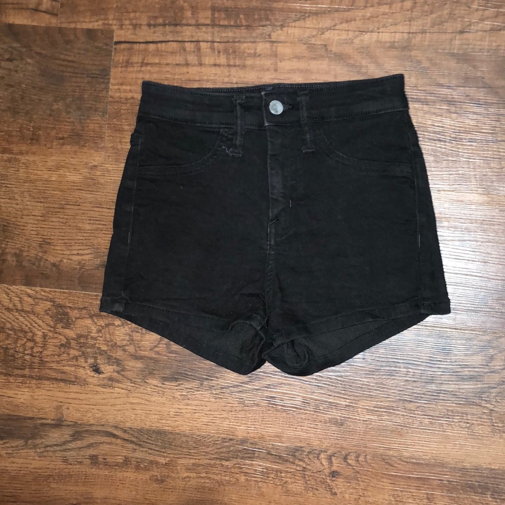Black high waisted shorts